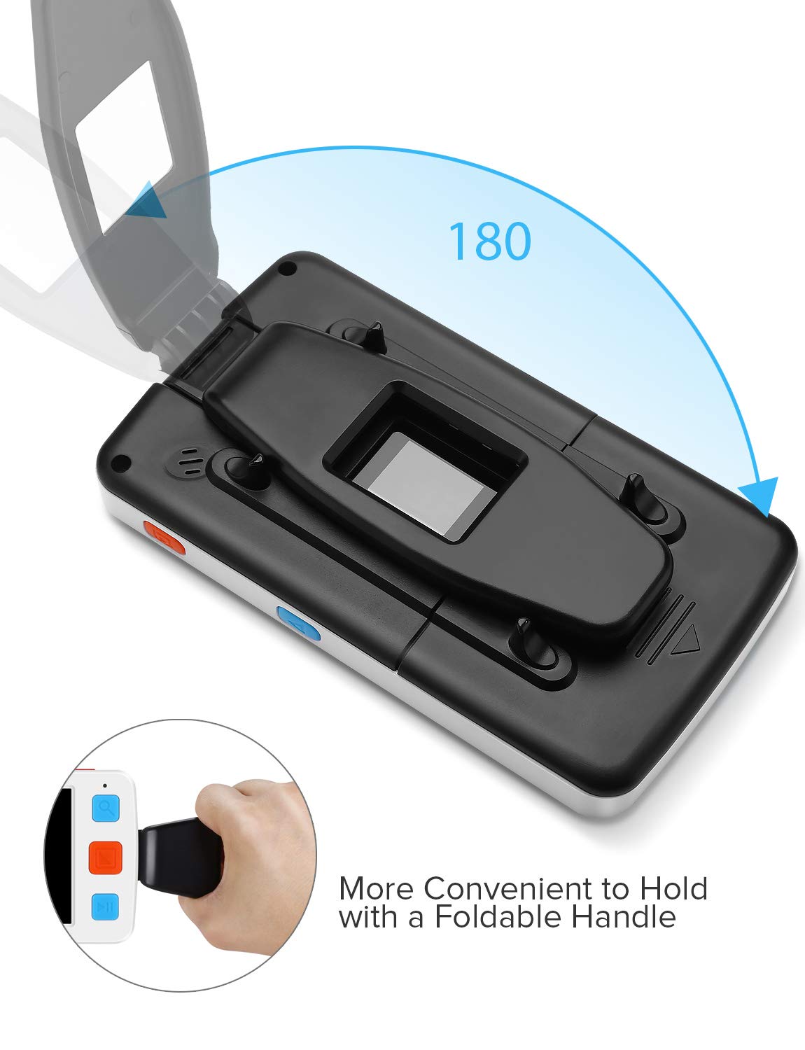 ViSee LVM-530 Portable Electronic Video Magnifier Reading Aide for Low Vision with 5.0 Inch Monitor and 17 Color Modes