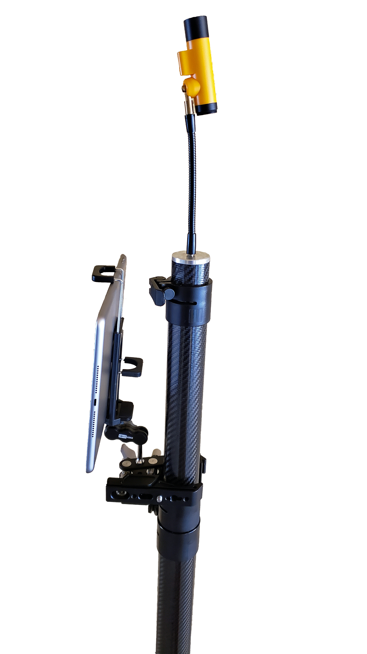 Vividia WPC-1200 Wireless WiFi Telescopic Carbon Fiber Pole Inspection Camera System with 12 Meter (40 Feet) Extendable Pole