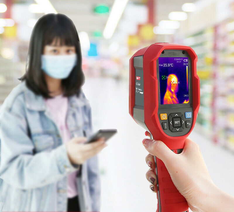 Vividia 220K Body Temperature Fever Detection Thermal Imaging Camera 30°C - 45°C (86°F - 113°F) with Resolution 200x150 and 2.8" LCD Screen and Real-Time PC Streaming and High Temperature Alarm