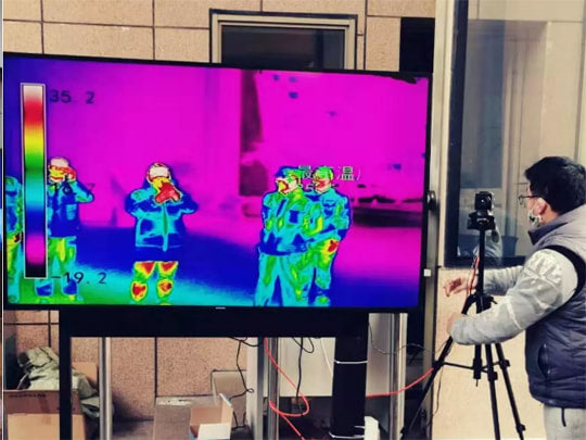 Vividia M14 Body Temperature Thermal Imaging Camera Screen System for Fever Detection 20°C - 45°C (68°F - 113°F) Resolution 160x120 and Intelligent Software for PC