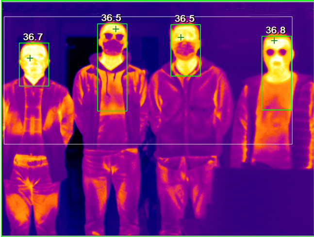 Vividia M21 Body Temperature Fever Detection Thermal Imaging Camera Screening System 20°C - 45°C (68°F - 113°F) Resolution 320x240 and Intelligent Software for PC