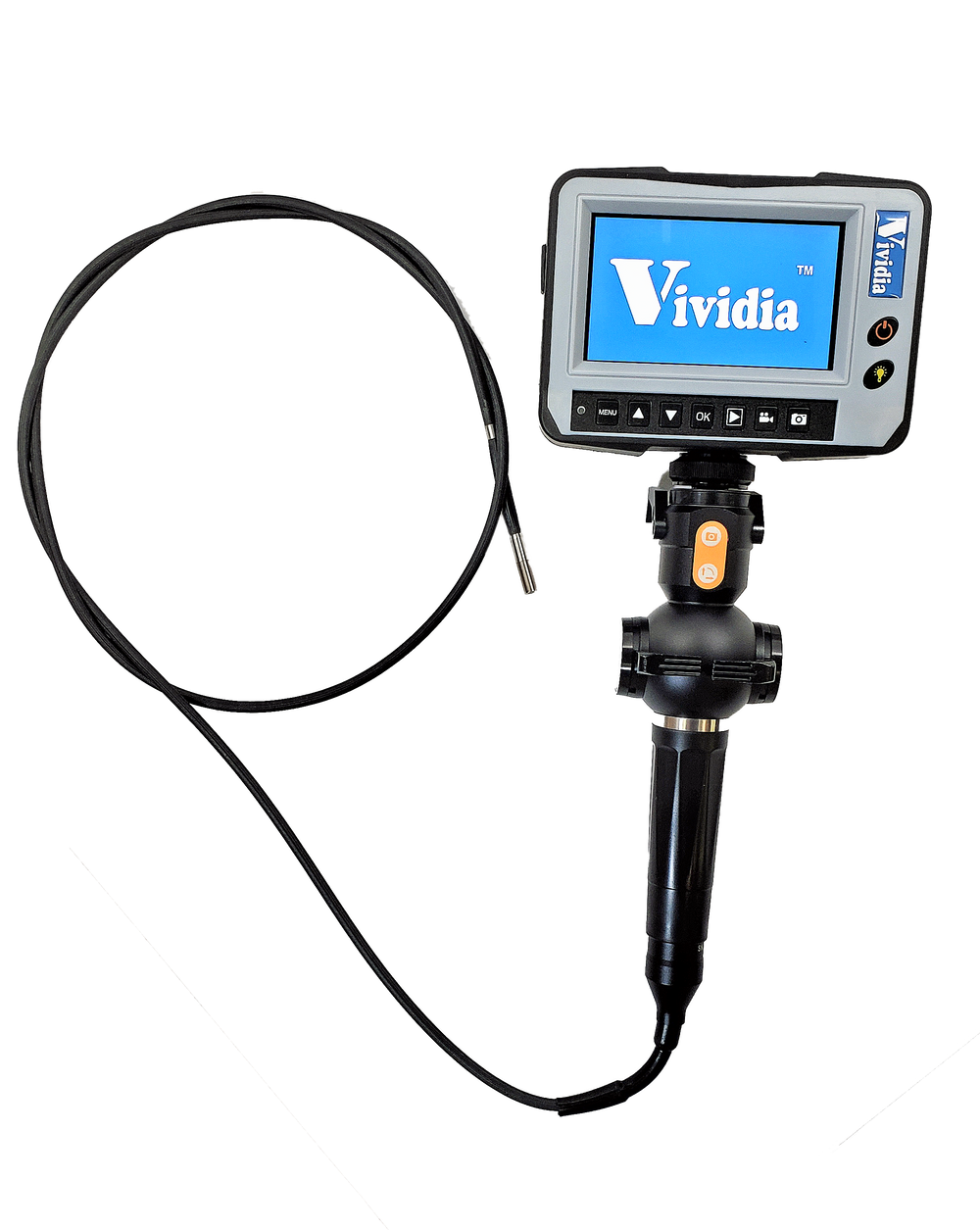 Vividia BD-4-6015 6mm Flexible 4-Way Dual Camera Monitor Borescope