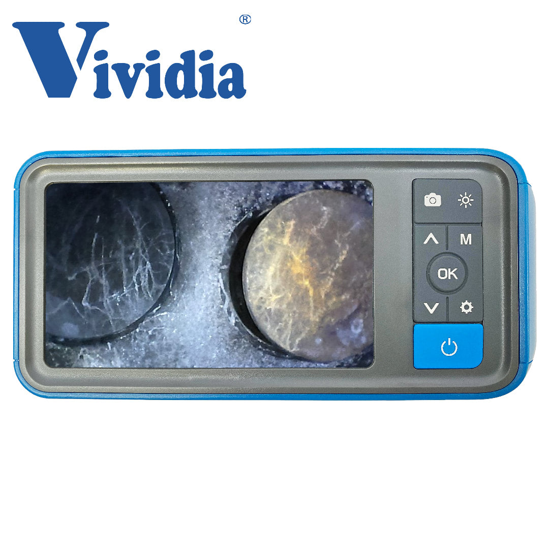 Vividia VA-D4065 Rigid USB Borescope Endoscope with Dual Camera and 180 Degree Articulating 6.5mm Diameter 40cm Long Probe and LED Lights
