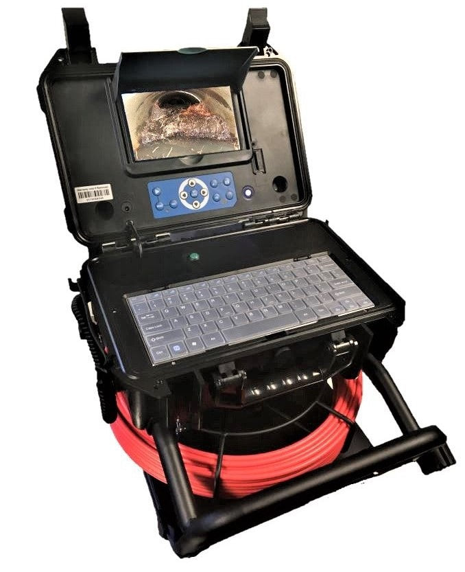 Vividia VS-749B All-in-One FHD 1920x1080 40m 131ft Push-Rod Pipe Inspection Camera 10" Display Monitor