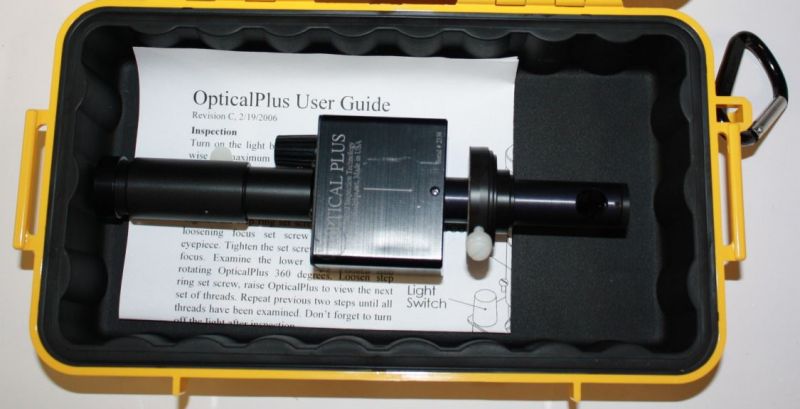 OpticalPlus Inspection Scope for SCUBA Diving Cylinder Neck Internal Thread Examination