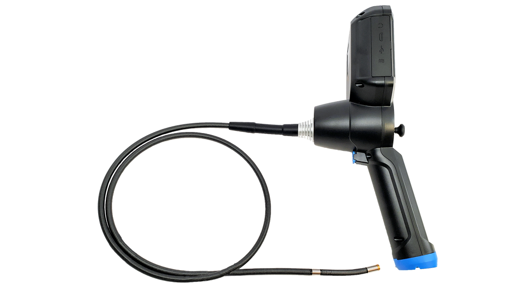 Vividia ME-610X IPS Joystick Articulating Industrial Automotive Videoscope Borescope Inspection Camera with 6mm Diameter Probe and 1280x720 Resolution and Rechargeable Battery