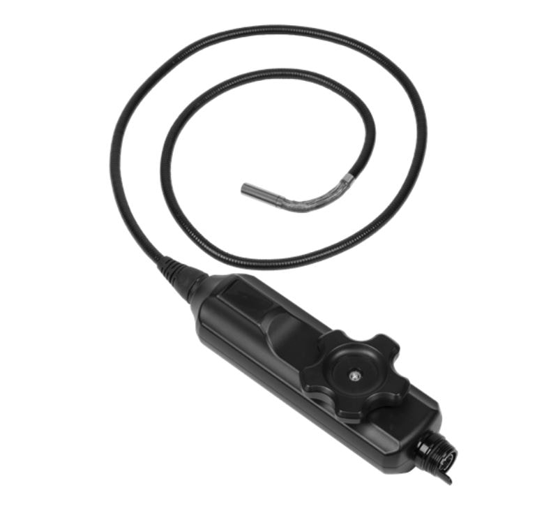 Vividia VA-150G Two-Way Articulating Borescope Videoscope Inspection Camera with 6.0mm Diameter 80cm Long Probe and 2.7" LCD Monitor 640x480 Resolution Gray Colored Monitor