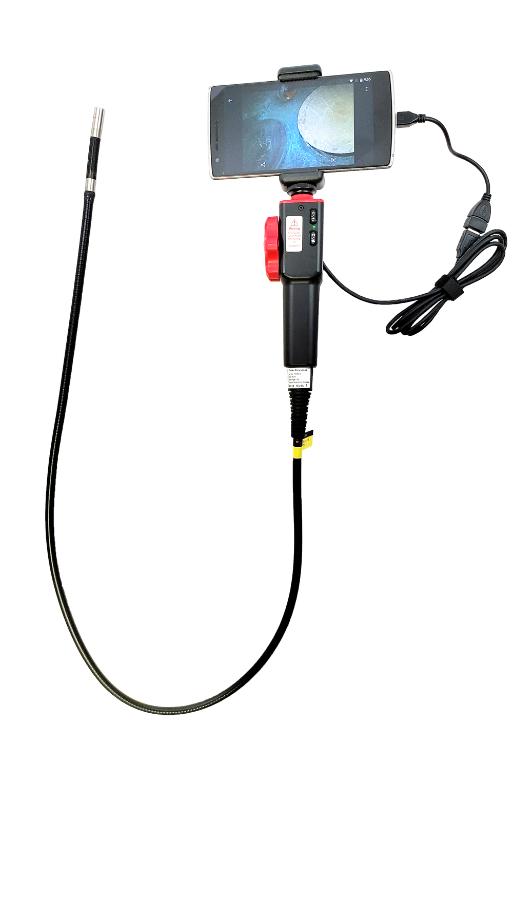 Vividia VA-880 Flexible USB Two-Way Articulating Digital Inspection Camera Borescope Videoscope with 8.5mm (0.33") Diameter 1m Long for PC Phone Laptop