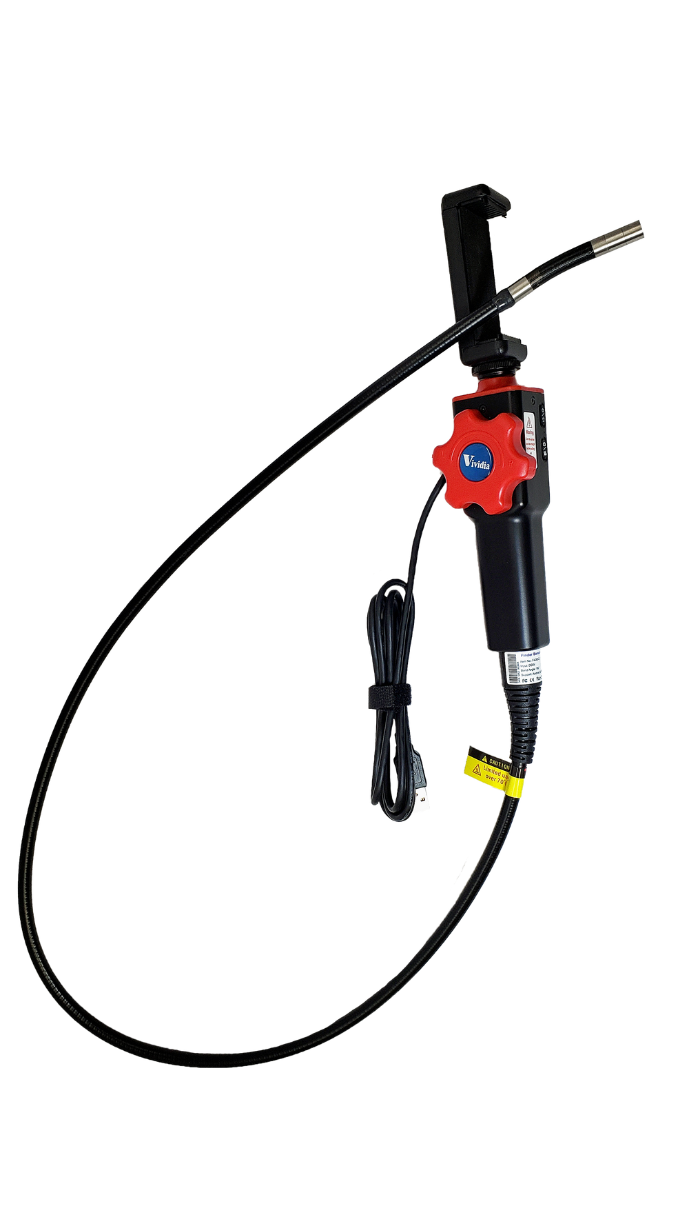 Vividia VA-880 Flexible USB Two-Way Articulating Digital Inspection Camera Borescope Videoscope with 8.5mm (0.33") Diameter 1m Long for PC Phone Laptop