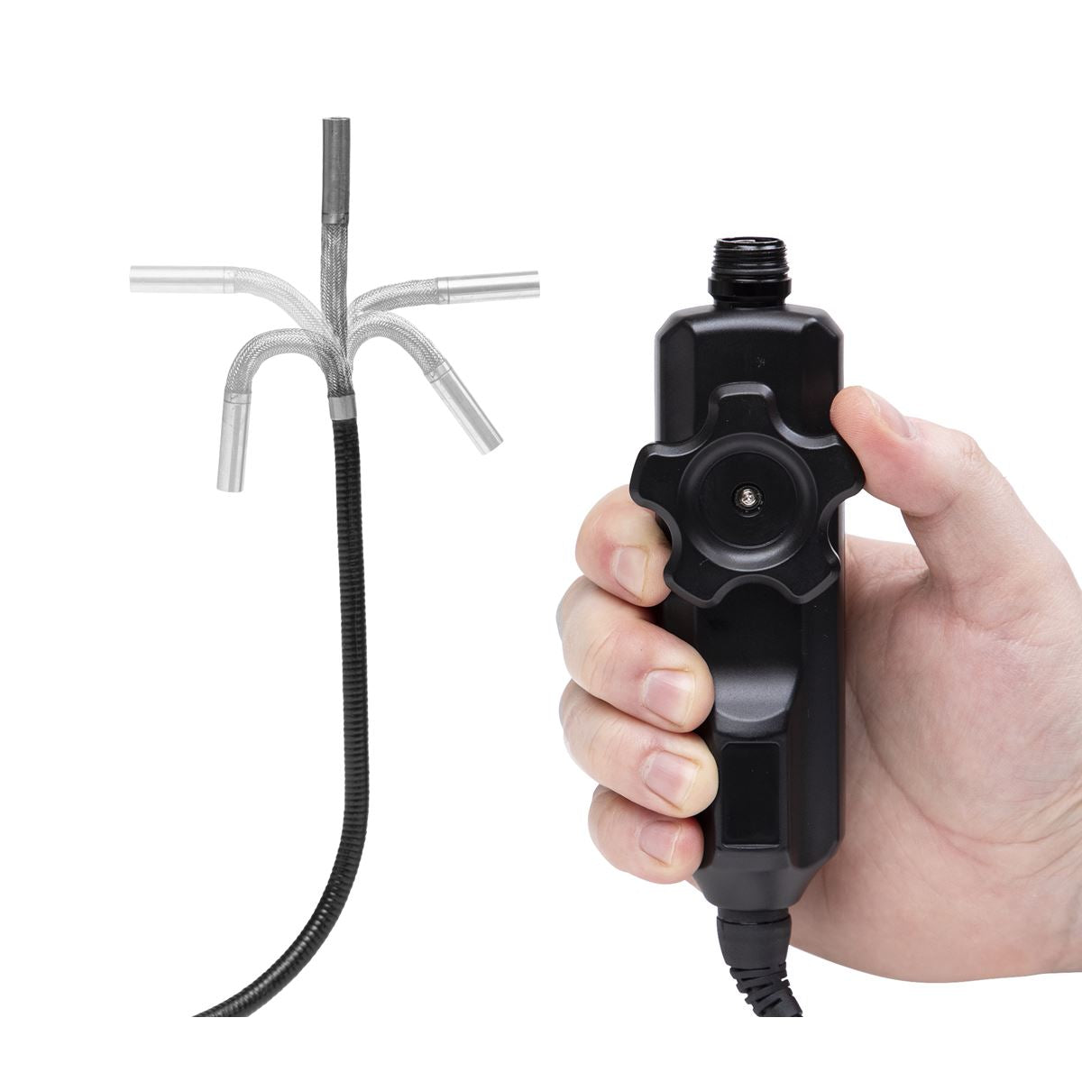 Replaceable Probe Camera for Vividia VA-150 Two-Way Articulating Borescope Videoscope Inspection Camera with 6.0mm Diameter 80cm Long Probe 640x480 Resolution