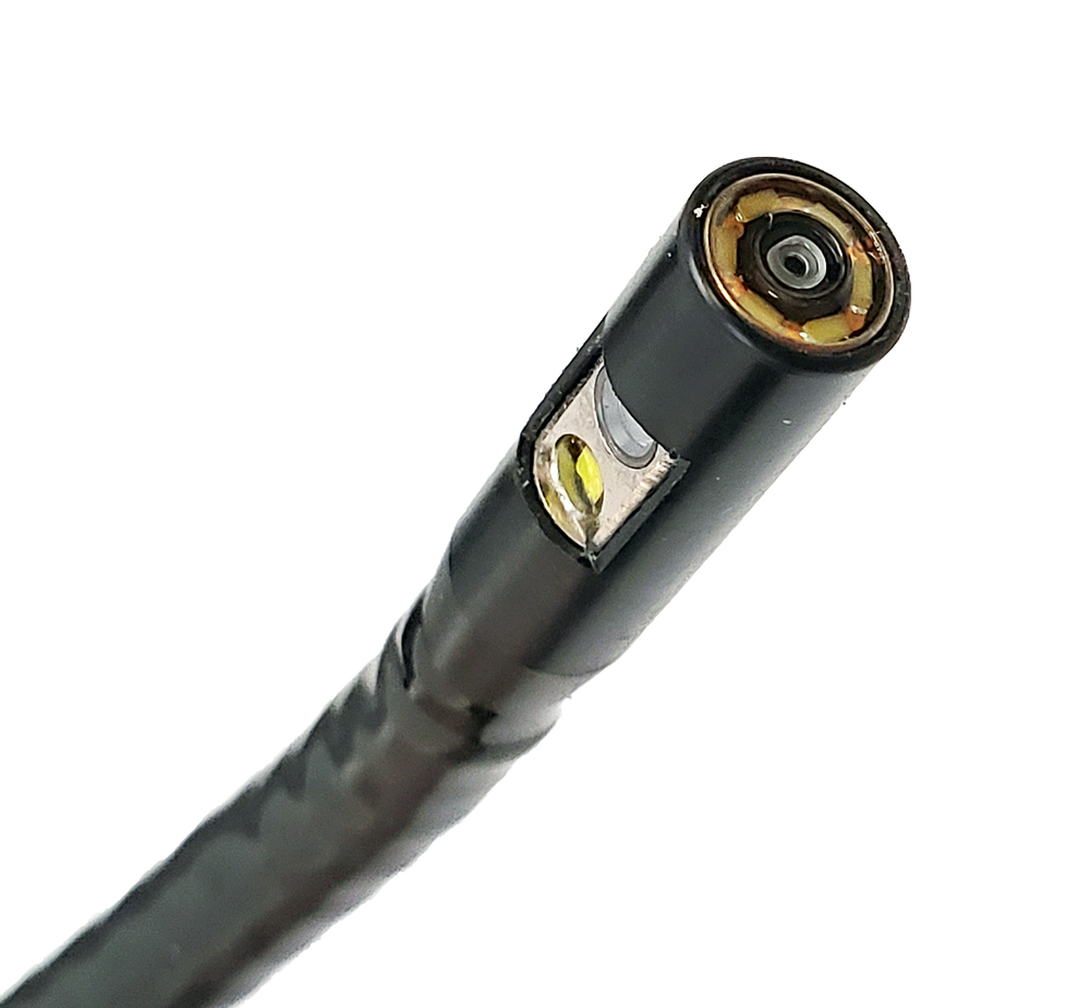 Vividia VE-4-D6915 Portable Veterinary Flexible 4-Way Articulating Video Endoscope Videoscope Borescope Inspection Camera with Replaceable Dual-Camera  6.9mm x 1.5m Long Polyethylene Probe