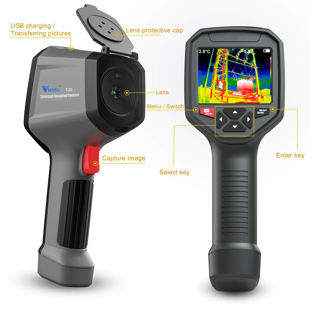 Vividia T-29 Handheld Thermal Imaging Camera 256x192 Dual-Camera