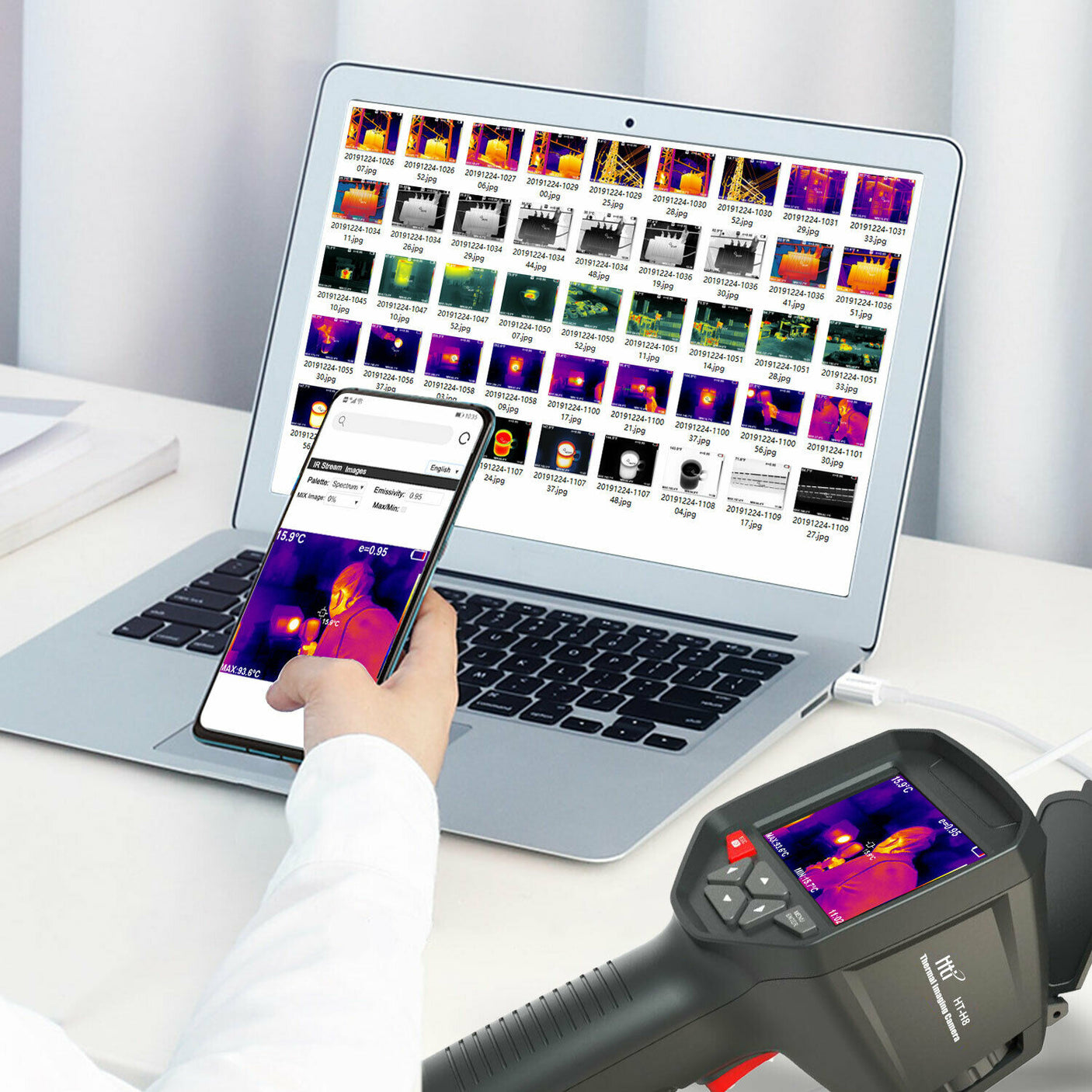 Vividia T-38 Handheld Thermal Imaging Camera 384x288 Resolution