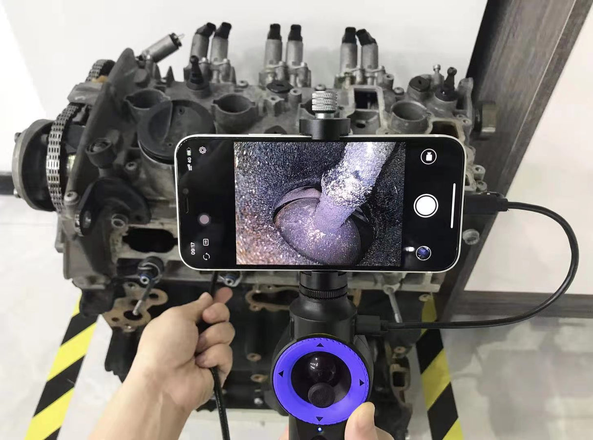 Vividia ME-610i/ME-410i 6mm 4mm Flexible Joystick Borescope for iOS Android Phones Tablets