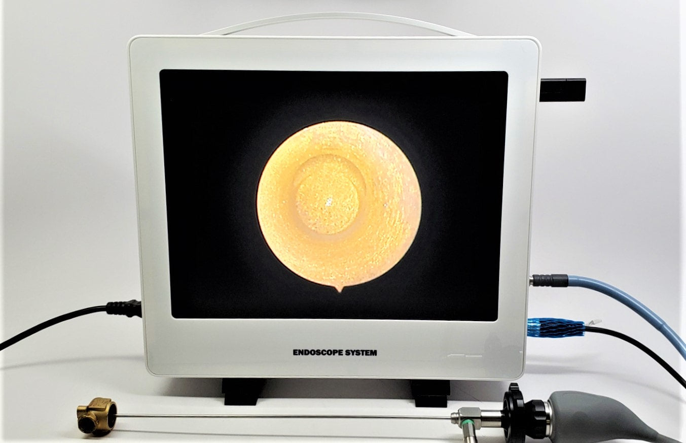 Vividia ECS-9115 Desktop All-in-One Endoscope Fiberscope Eyepiece Camera System with 15" Monitor Light Source CMOS Camera