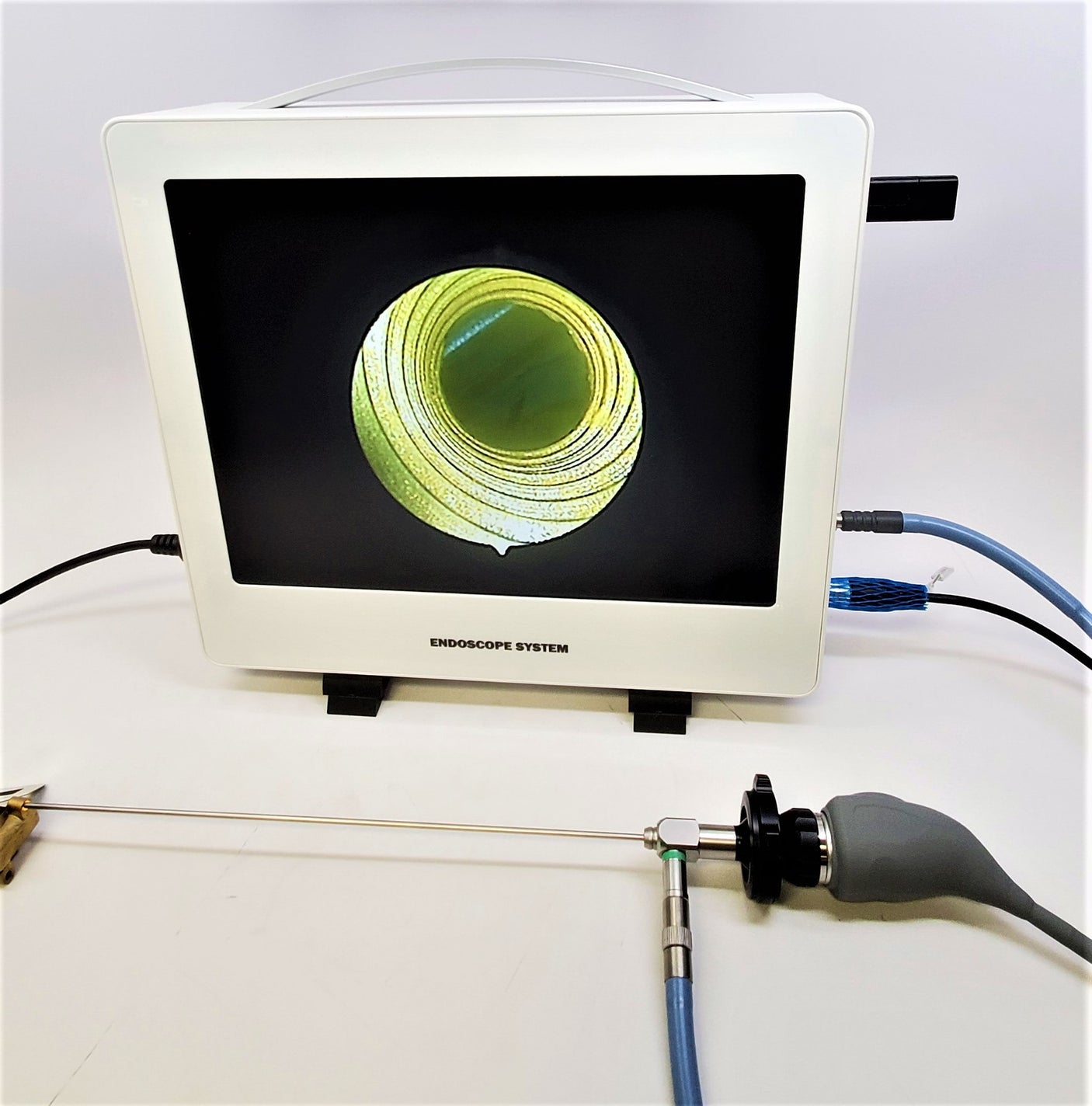 Vividia ECS-9115 Desktop All-in-One Endoscope Fiberscope Eyepiece Camera System with 15" Monitor Light Source CMOS Camera