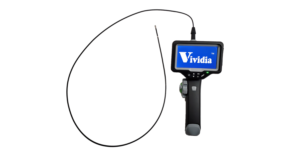 Vividia CT-3012S LCD/WiFi Side-View Flexible Two-Way Articulating Inspection Camera Borescope Videoscope with 3.0mm (0.12") Diameter 1.2m Long Waterproof Probe