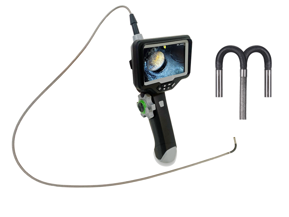 Vividia VE-2-8015 Portable Veterinary Flexible 2-Way Articulating Video Endoscope Inspection Camera with Replaceable 8mm x 1.5m Long Polyethene Probe