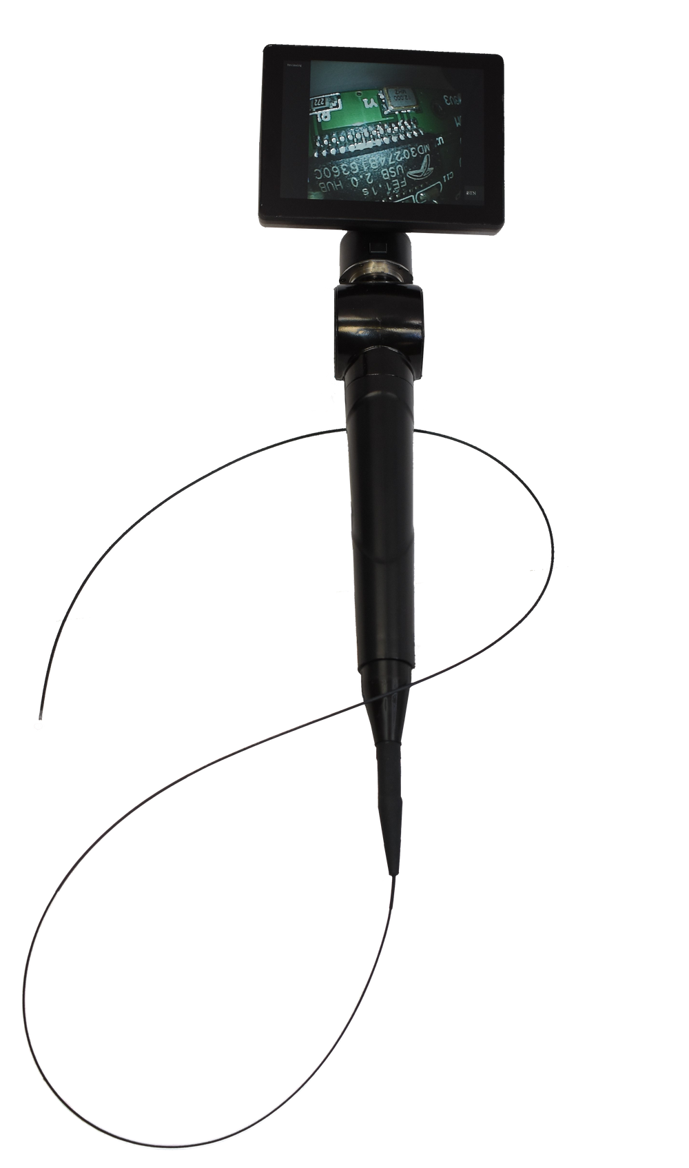 Vividia SV-2-1810 Flexible 2-Way Articulating 1.8mm Diameter 1 Meter Long Video Borescope Endoscope Videoscope Inspection Camera with 5" LCD Touchscreen Monitor