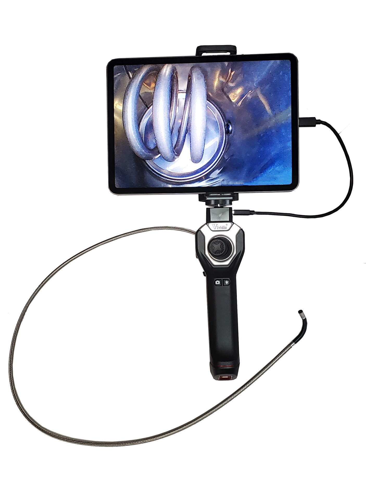 Vividia CX-6010i 6mm Flexible Joystick Borescope for iOS and Android Phones Tablets