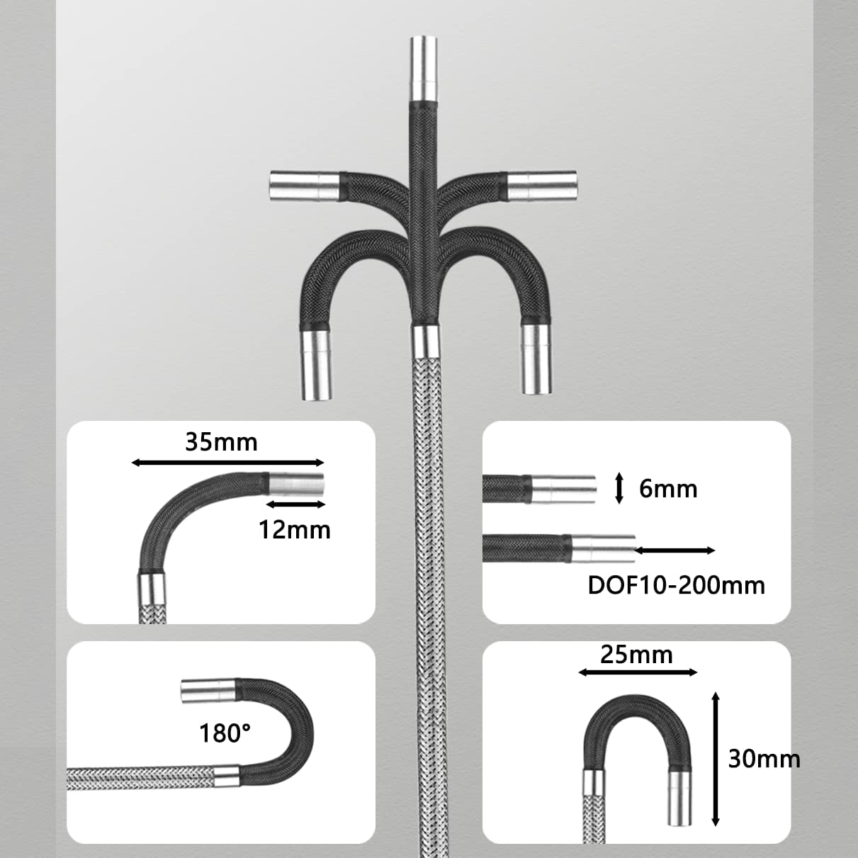 Vividia CX-6010i 6mm Flexible Joystick Borescope for iOS and Android Phones Tablets