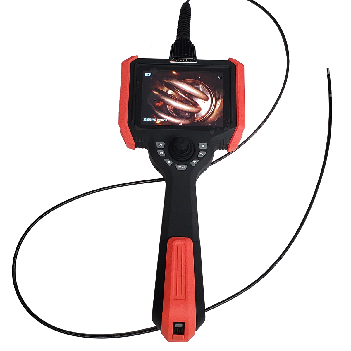 6mm diameter joystick 360 degree articulation video borescope for