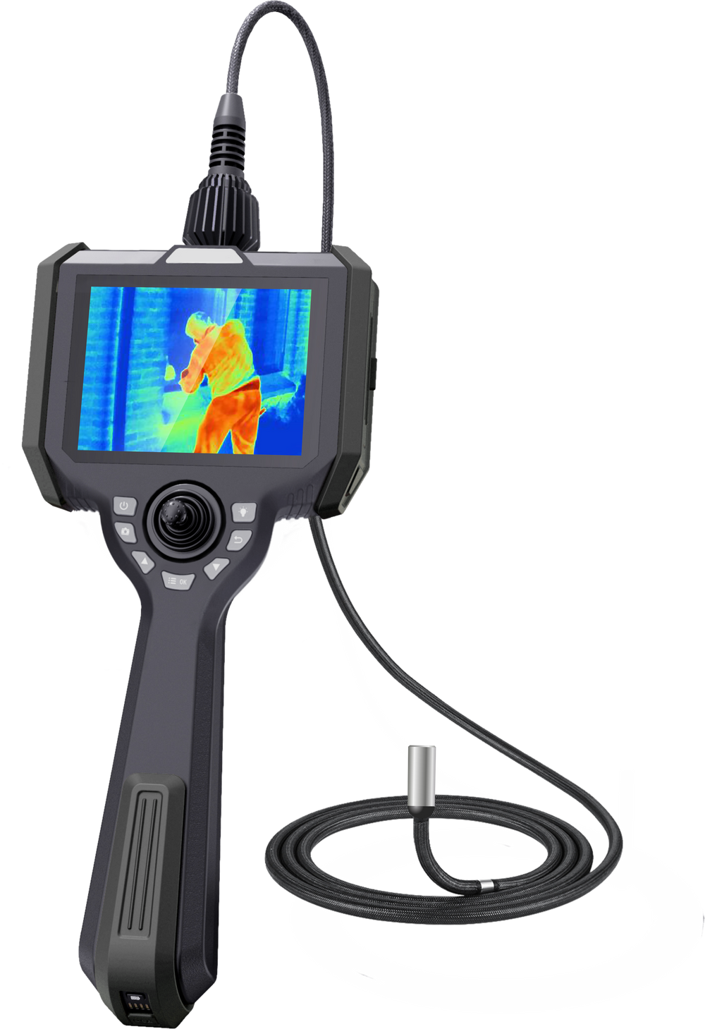 Vividia TB-K-1620 Flexible 16.5mm Joystick Thermal Borescope Camera