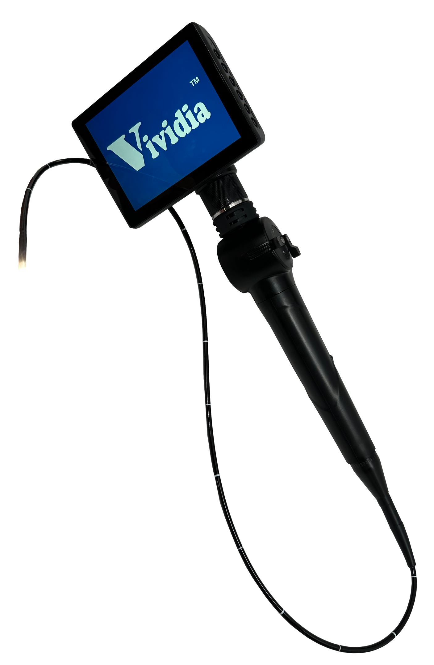 Vividia YE-2-608 Portable Veterinary Flexible 2-Way Articulating Video Endoscope with 6mm Probe and 2mm Working Channel