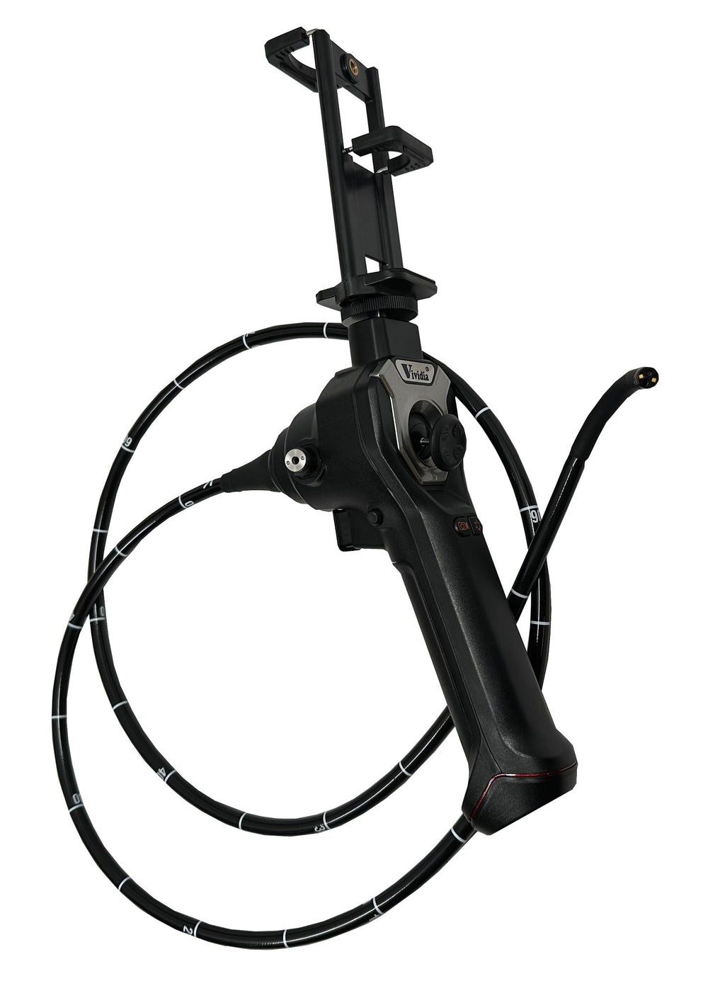 Vividia YE-80150i-28 Joystick Articulation Veterinary Endoscope for iPhone iPad Android 8mm Diameter 1.5m Probe