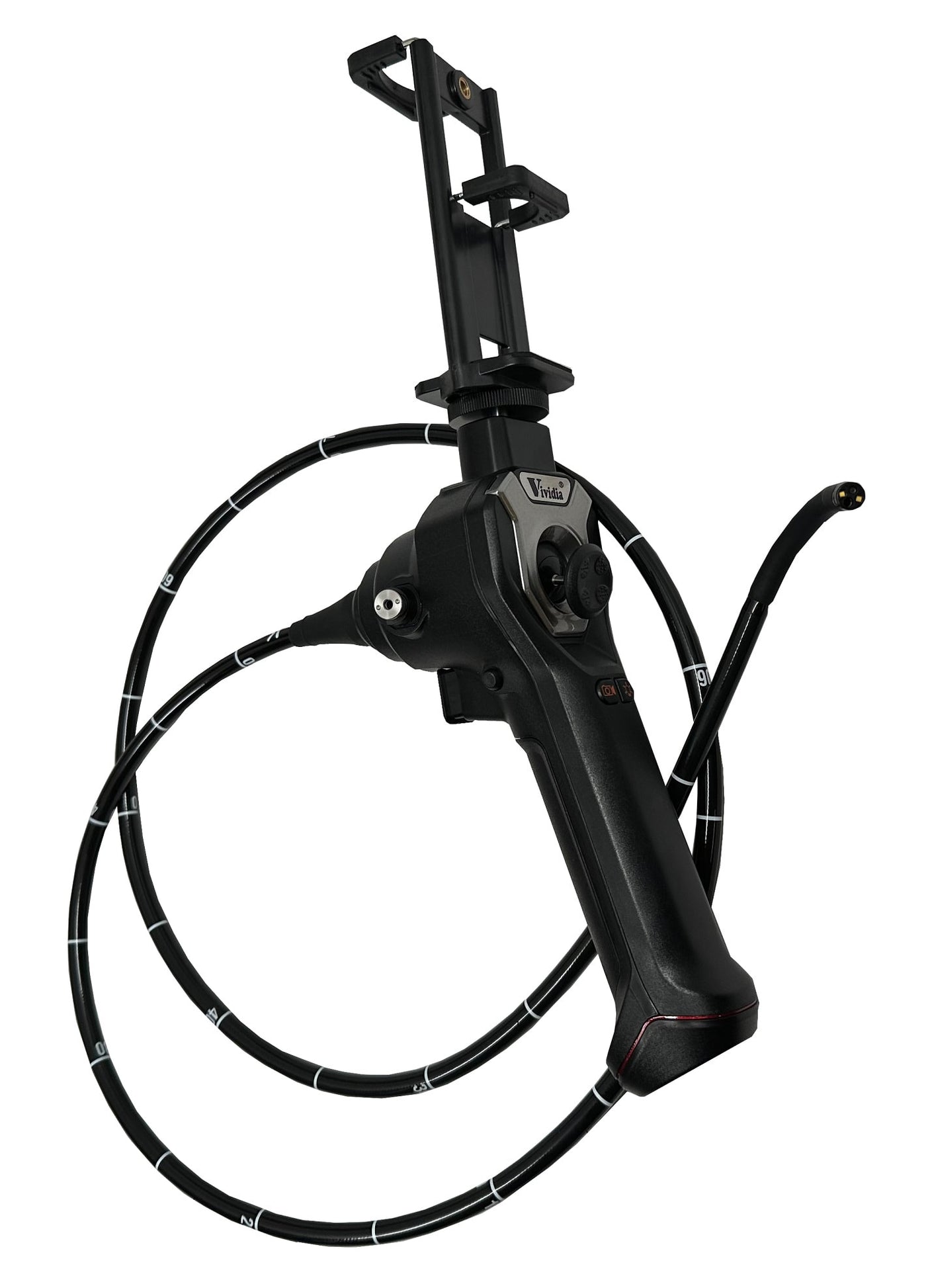 Vividia YE-80150i-28 Joystick Articulation Veterinary Endoscope for iPhone iPad Android 8mm Diameter 1.5m Probe