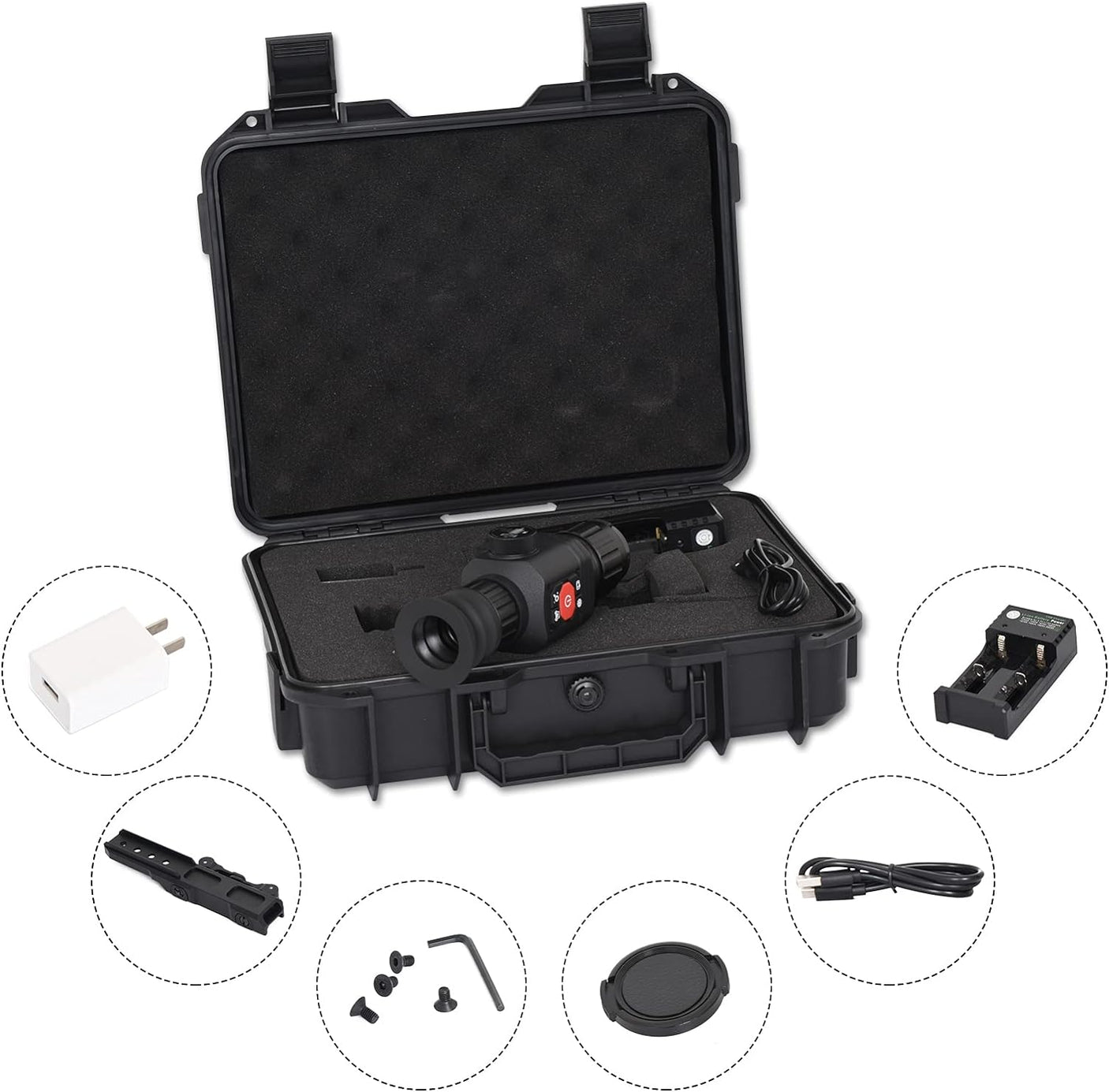 Vividia TC8 Series Riflescope Thermal Monocular Night Vision Imager Outdoor Hunting Scope 25mm, 35mm, 54mm, 75mm 384x288 Resolution