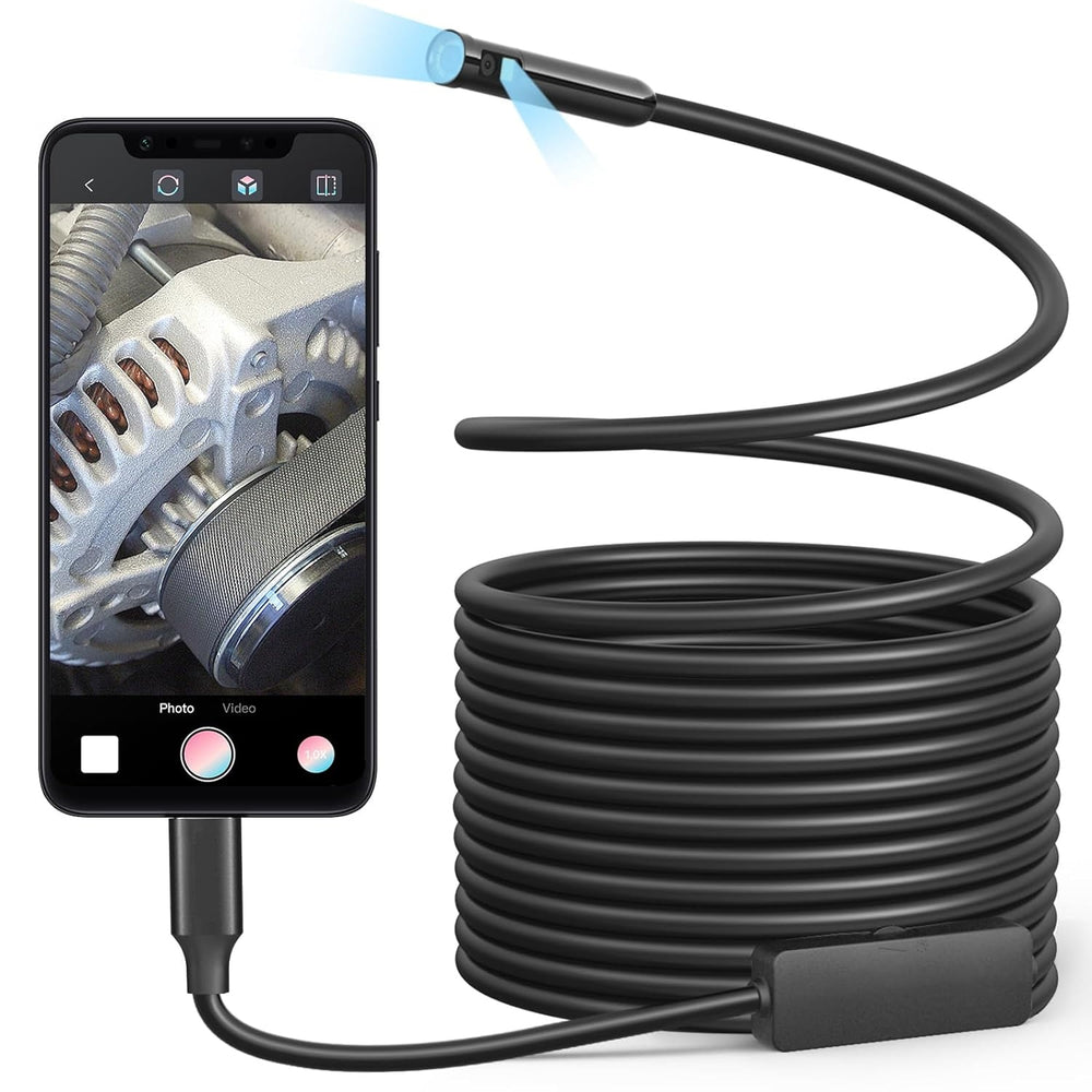 Vividia BD-8050i 8mm Semi-Rigid Dual Camera Borescope for iOS and Android