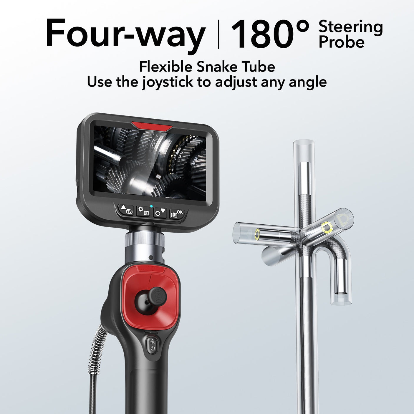 Vividia ME-610A ME-410A Flexible Joystick Articulation Video Borescope 6mm or 4mm Diameter 5" Monitor