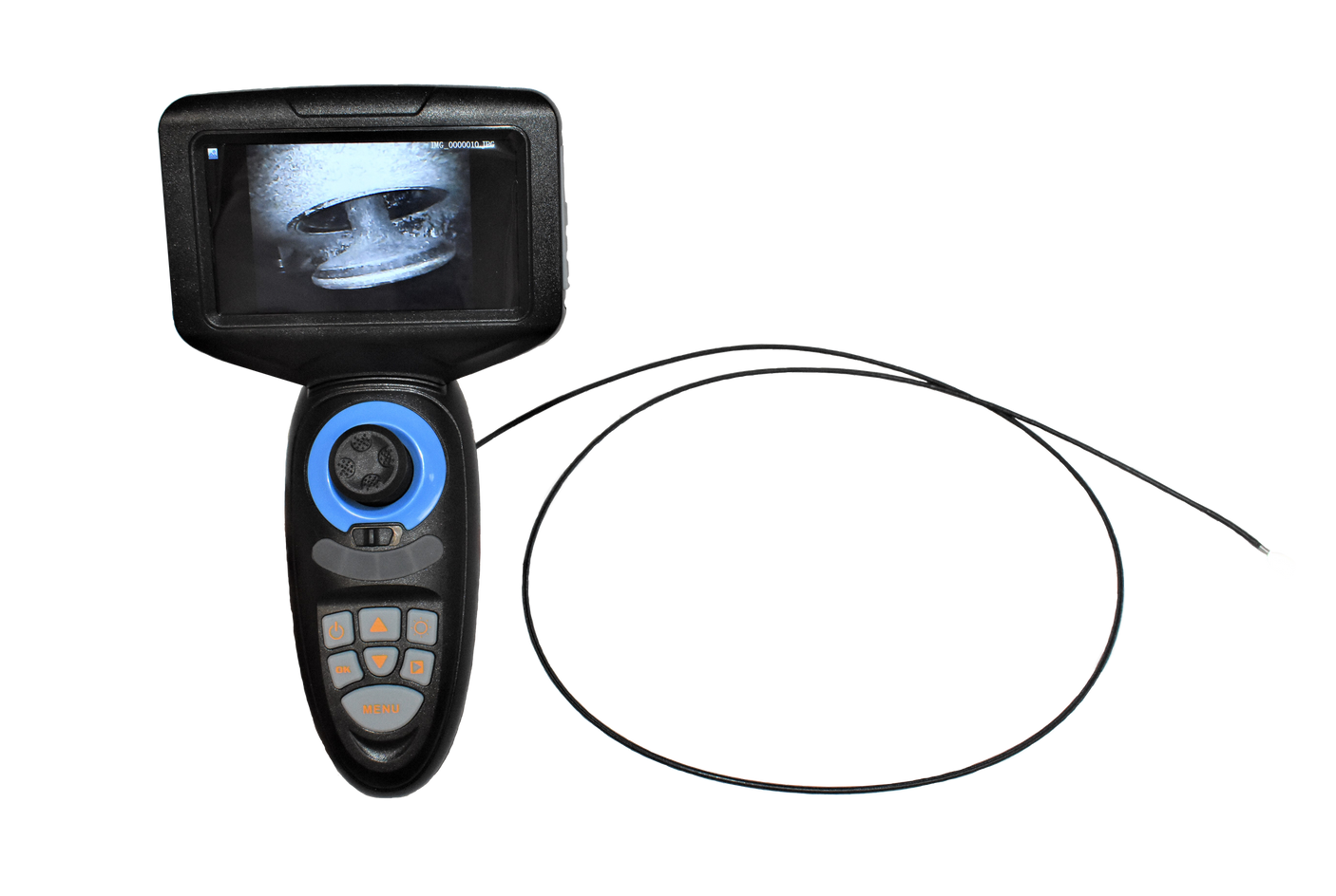 Vividia DA-3012S 3mm Flexible Joystick Articulation Side-View Borescope with 4.5" Monitor