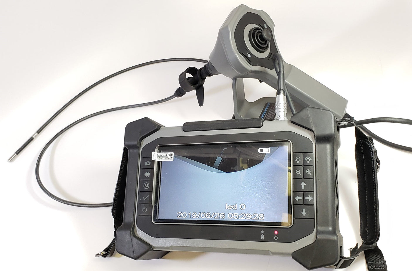 Vividia VD-3000-J Heavy Duty Joystick Articulation Video Borescope with 7" Touchscreen Monitor 1.5m / 5ft Long Probe 6mm Diameter