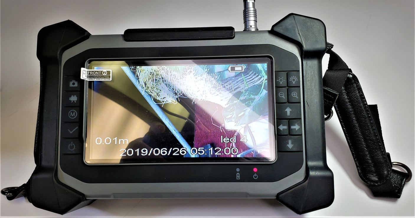 Vividia VD-3000-J Heavy Duty Joystick Articulation Video Borescope with 7" Touchscreen Monitor 1.5m / 5ft Long Probe 6mm Diameter