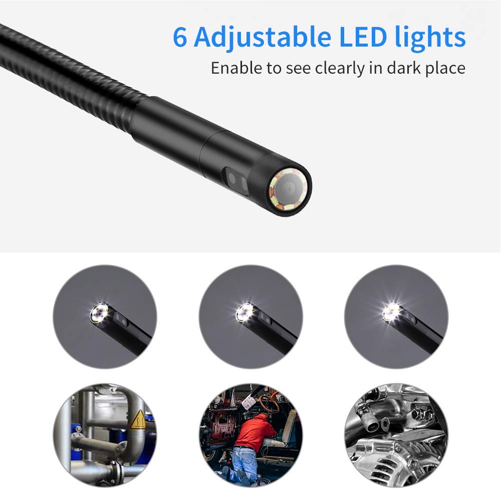 Replaceable 1m or 3m Long Probe Camera for BD-55100 and BD-55300 Dual-Camera Borescope