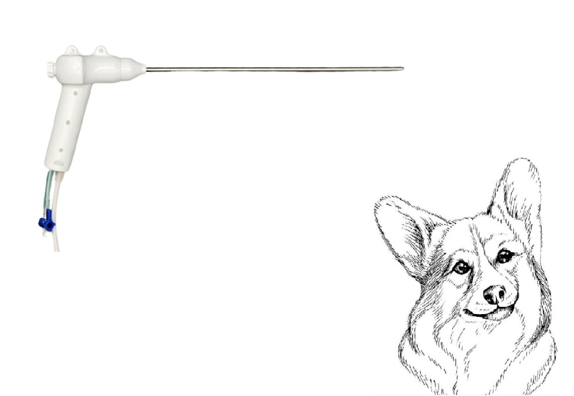 Vividia UE--R49200-20 Disposable Rigid Veterinary Endoscope Hysteroscope 4.9mm Diameter 2mm Channel with USB Output for PC Android