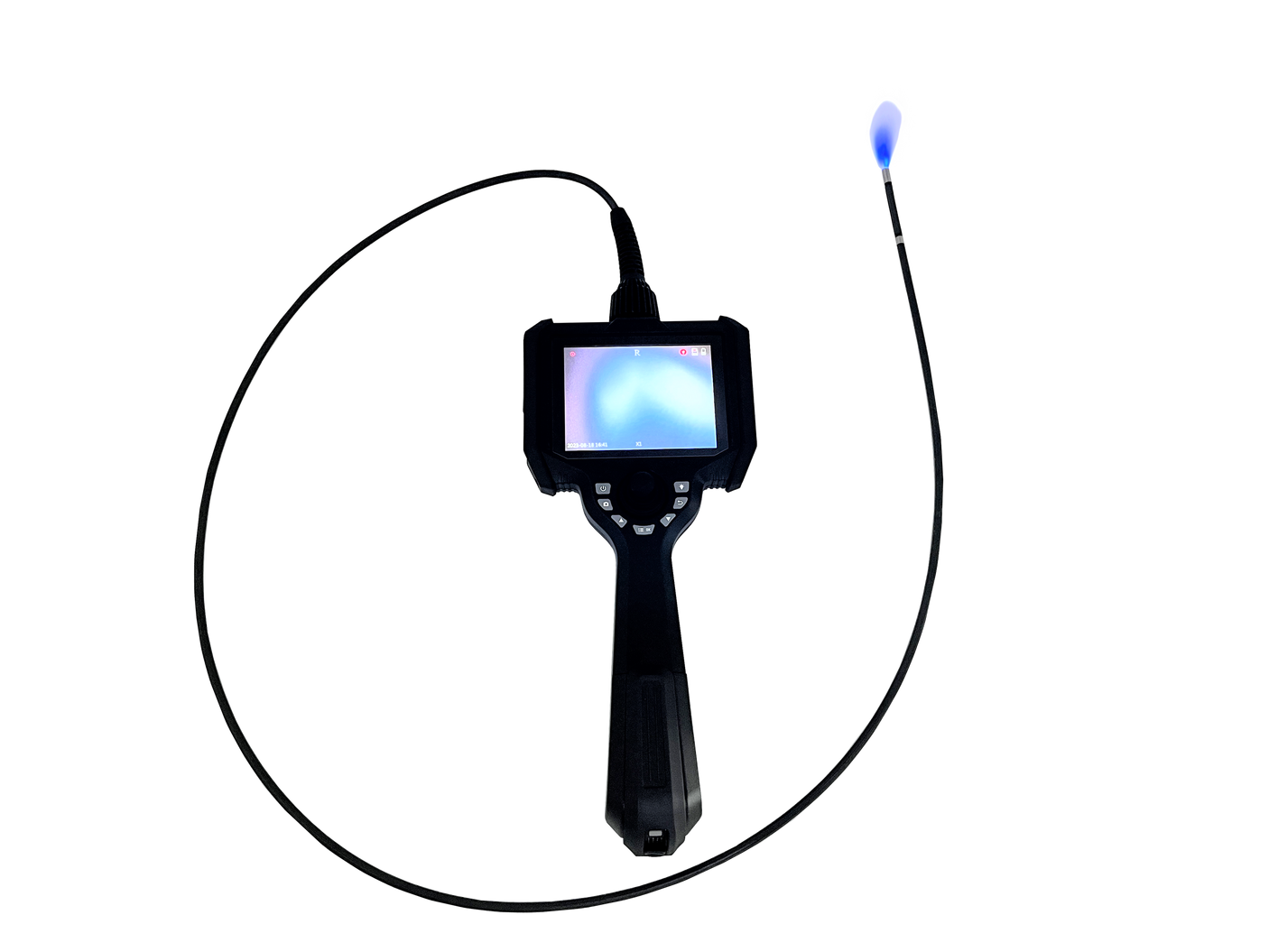Vividia UVW-K-3915 6015 8020 Joystick Articulation UV and White Light Video Borescope with 5" Monitor