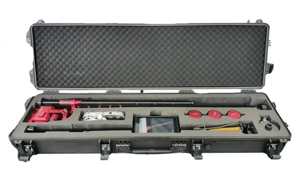 Vividia DPC-4810 Portable Manhole Septic Pipeline Telescopic Pole Inspection Camera with Tilt Zoom 2MP Camera Head Touchscreen Monitor Reporting Software