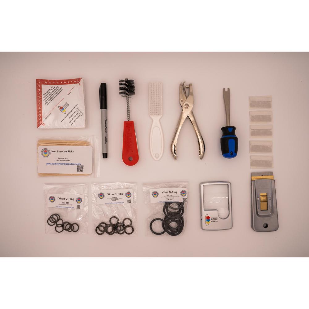 CTS Cylindex High Pressure Gas Cylinder Deluxe Oxygen O2 Inspection Tools Kit