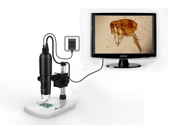 Digital Industrial Inspection Microscope 3" LCD 300X VGA HDMI LED Microscope