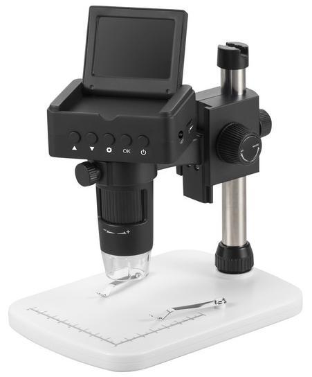 Pandamama 1000X Smart Digital Microscope Wireless Microscope with Stand and 3.5 Inch LCD Screen for Factory School Scientific Research 