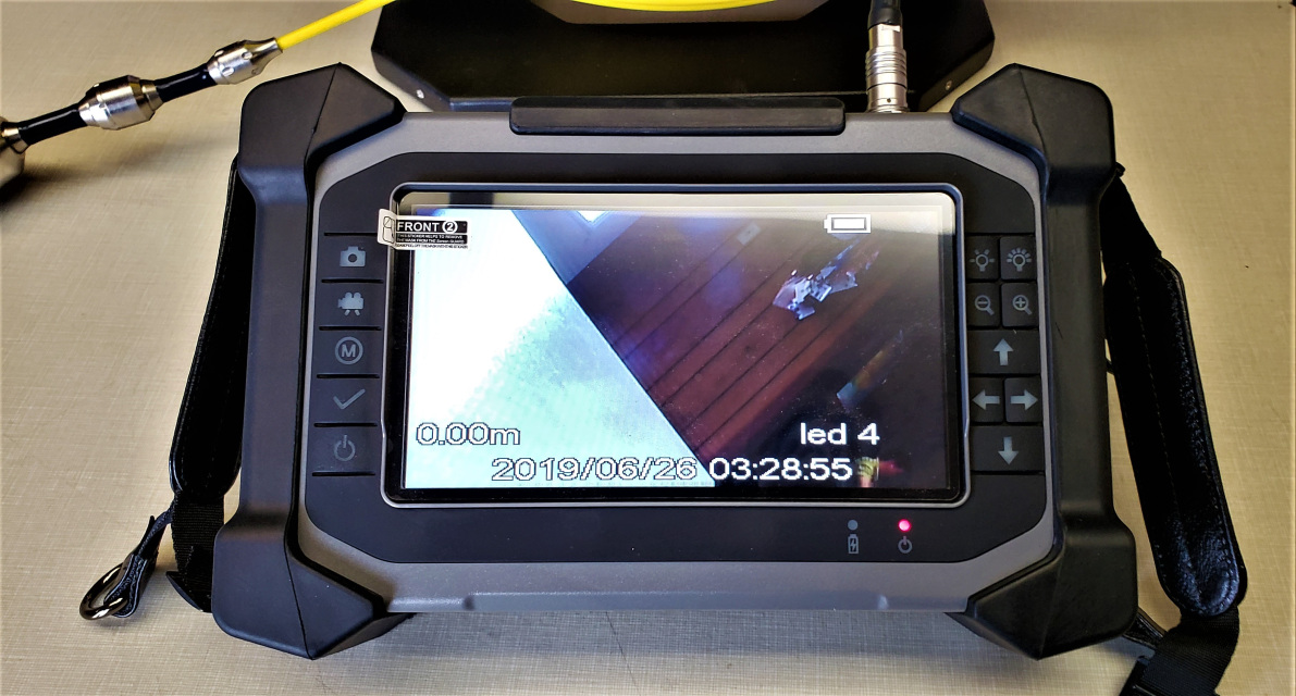 Caméra inspection canalisation - 30 m - 12 LED - Écran couleur IPS
