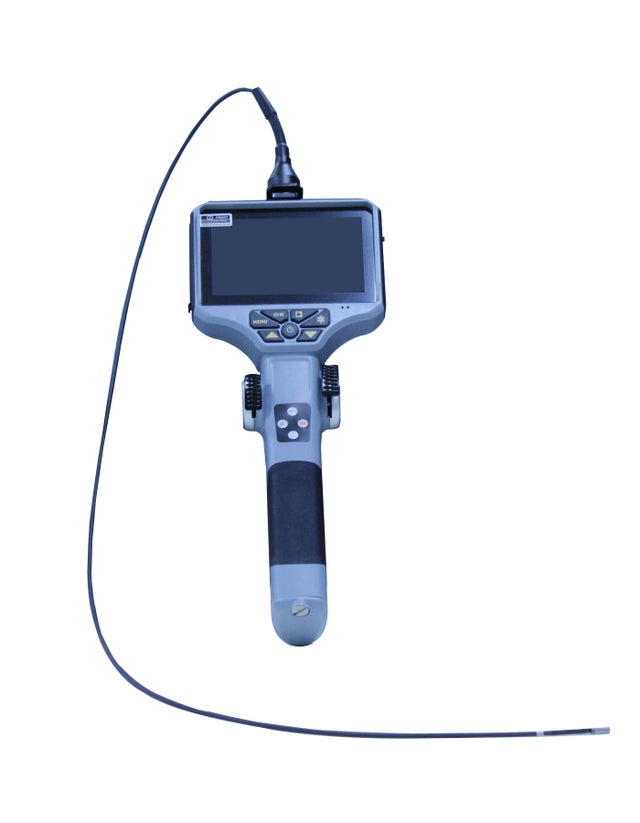 Vividia DA-2812 high quality automotive joystick articulating inspection  camera borescope videoscope and industrial endoscope with 2.8mm diameter  probe