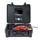 Vividia VS-719A All-in-One Pipe Sewer Drain Tube Video Inspection Camera 7" Screen 4.8mm Diameter 40m Long Push-Rod Cable and 14mm Diameter Camera 512Hz Sonde