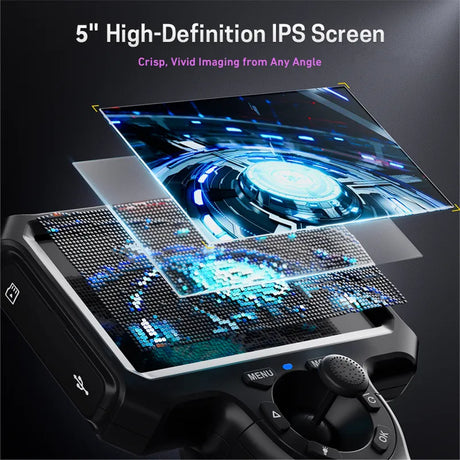 Vividia UV-J-8510 Joystick Articulation UV Video Borescope 8.5mm Diameter White & UV Lights