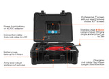 Vividia VS-719A All-in-One Pipe Sewer Drain Tube Video Inspection Camera 7" Screen 4.8mm Diameter 40m Long Push-Rod Cable and 14mm Diameter Camera 512Hz Sonde