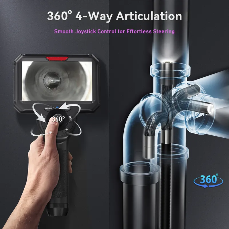 Vividia UV-J-8510 Joystick Articulation UV Video Borescope 8.5mm Diameter White & UV Lights