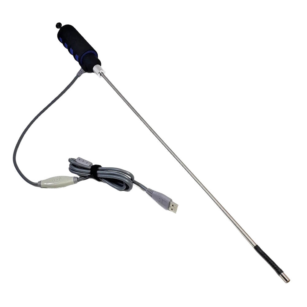 Vividia AbleScope VA-406 USB Rigid Borescope Endoscope with 180 Degree Articulating 6mm Diameter 40cm Long Probe and LED Lights